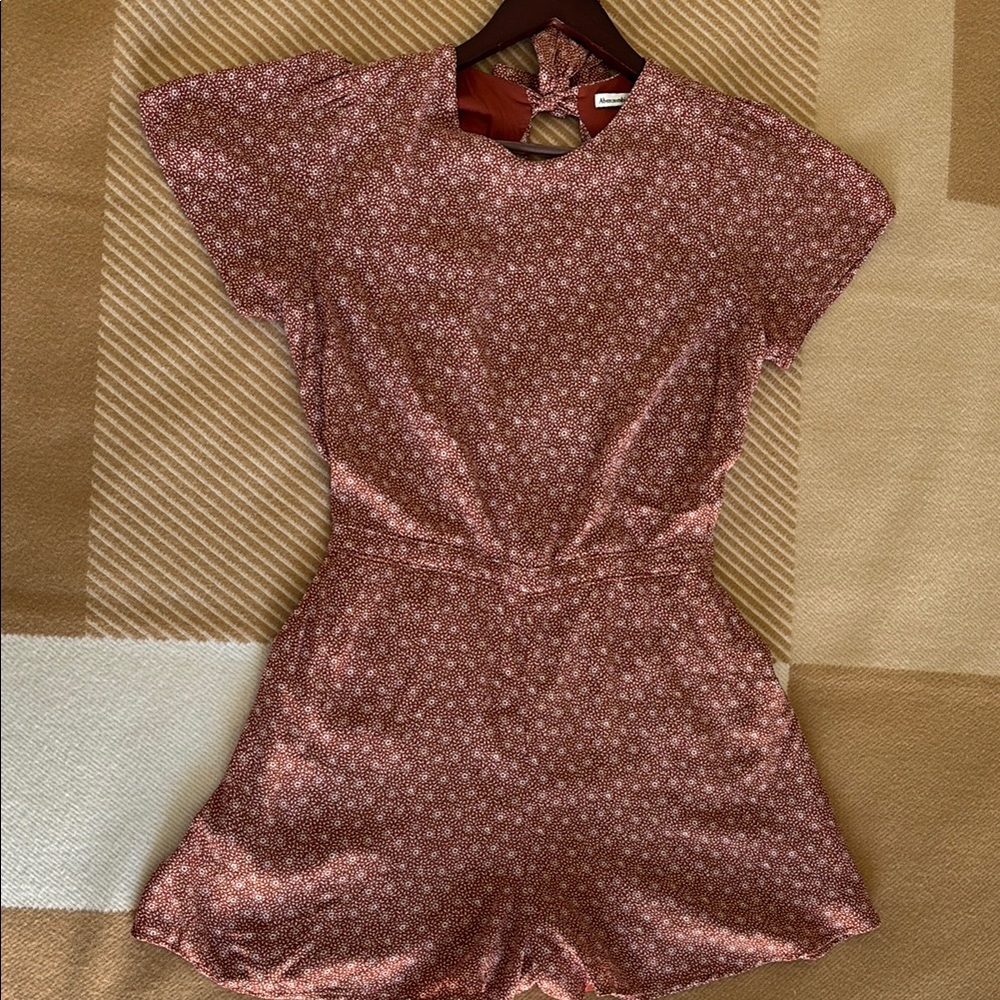 Floral Open Back Romper